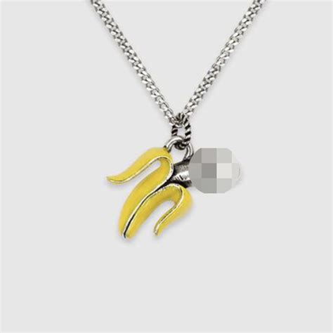 phallic banana necklace gucci|People are obsessed with Harry Styles’ phallic banana necklace.